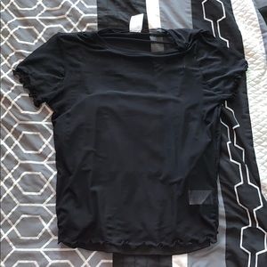 See through shirt with a tank top built in